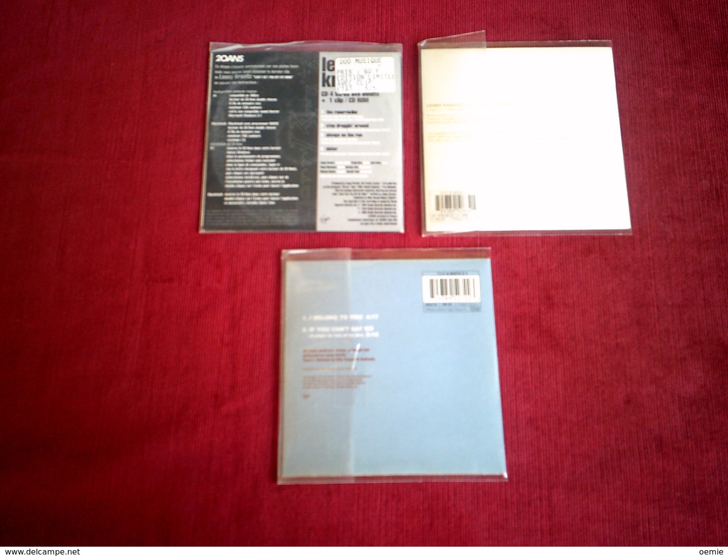 LENNY  KRAVITZ   COLLECTION DE 3 CD SINGLE - Collections Complètes