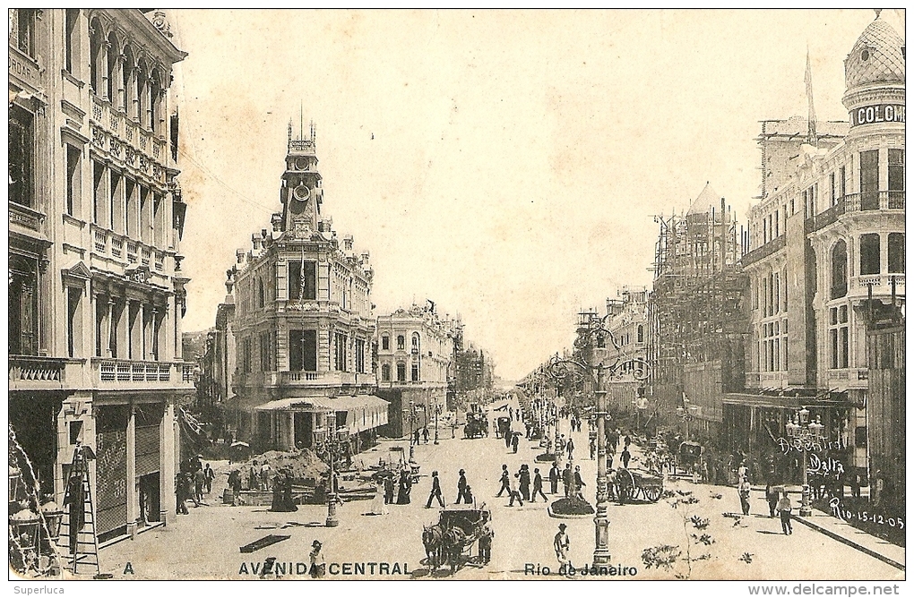 N-AVENIDA CENTRAL-RIO DE JANEIRO(MOLTO ANIMATA) - Rio De Janeiro