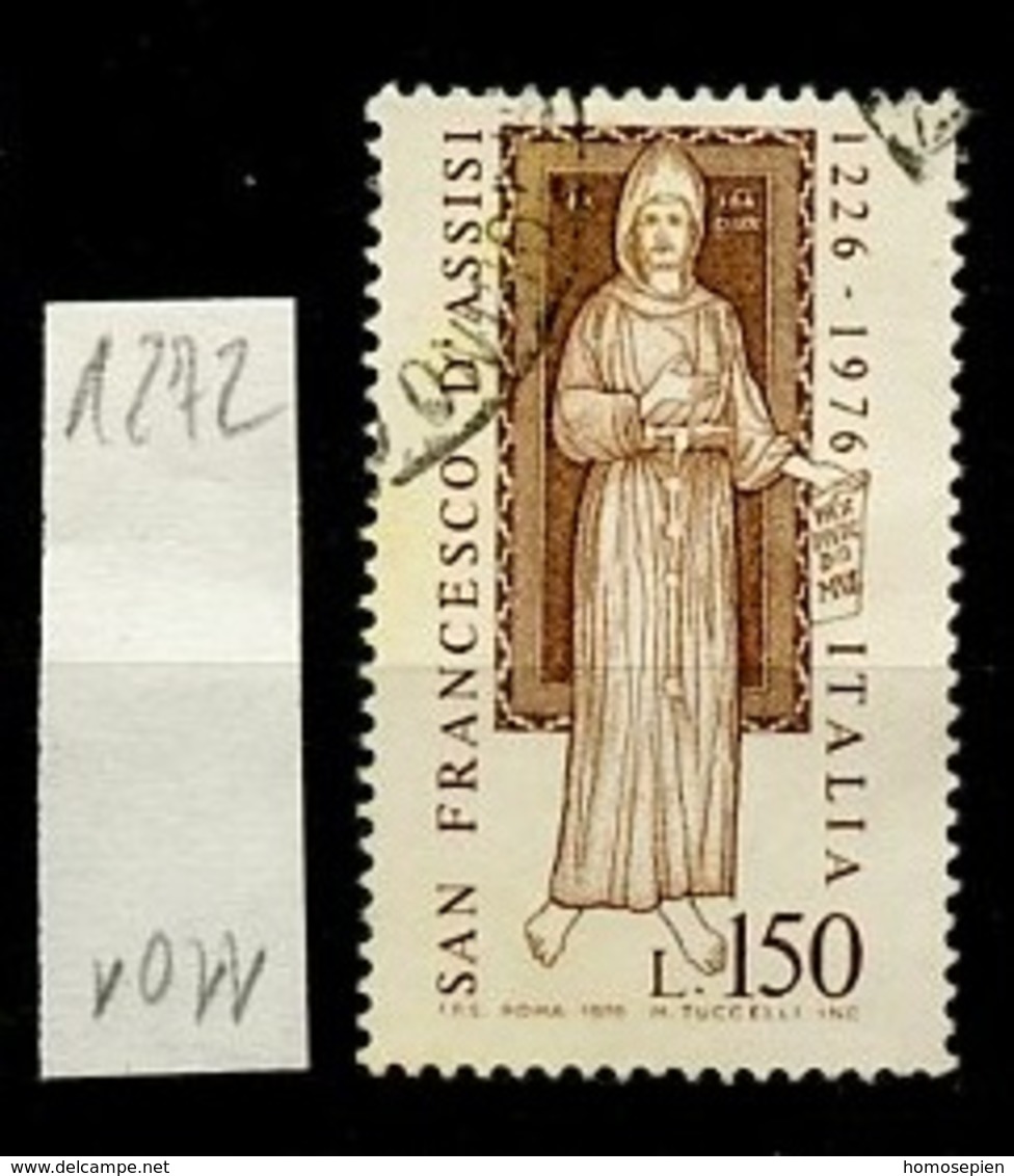 Italie - Italy - Italien 1976 Y&T N°1272 - Michel N°1540 (o) - 150l Saint François D'Assise - 1971-80: Gebraucht