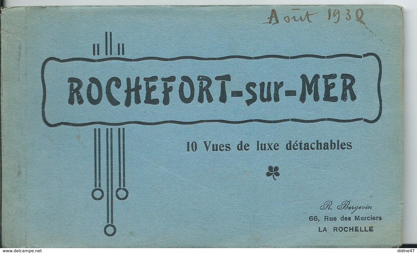 ROCHEFORT SUR MER - CARNET DE 10 VUES COLORISEES - Rochefort