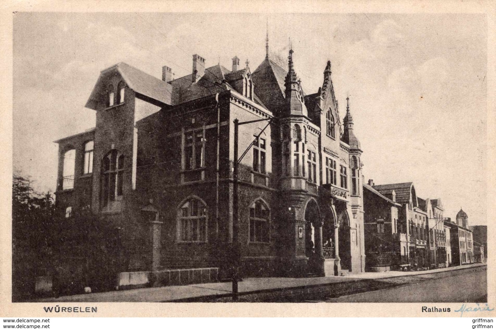 WUERSELEN WURSELEN RATHAUS 1919 TBE - Würselen