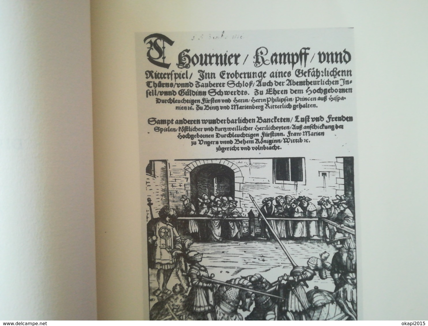 UNE RELATION MÉCONNUE ALLEMANDE  (1550) DES FÊTES DONNÉES PAR MARIE DE HONGRIE À BINCHE ET À MARIEMONT  AOÛT 1549 LIVRE