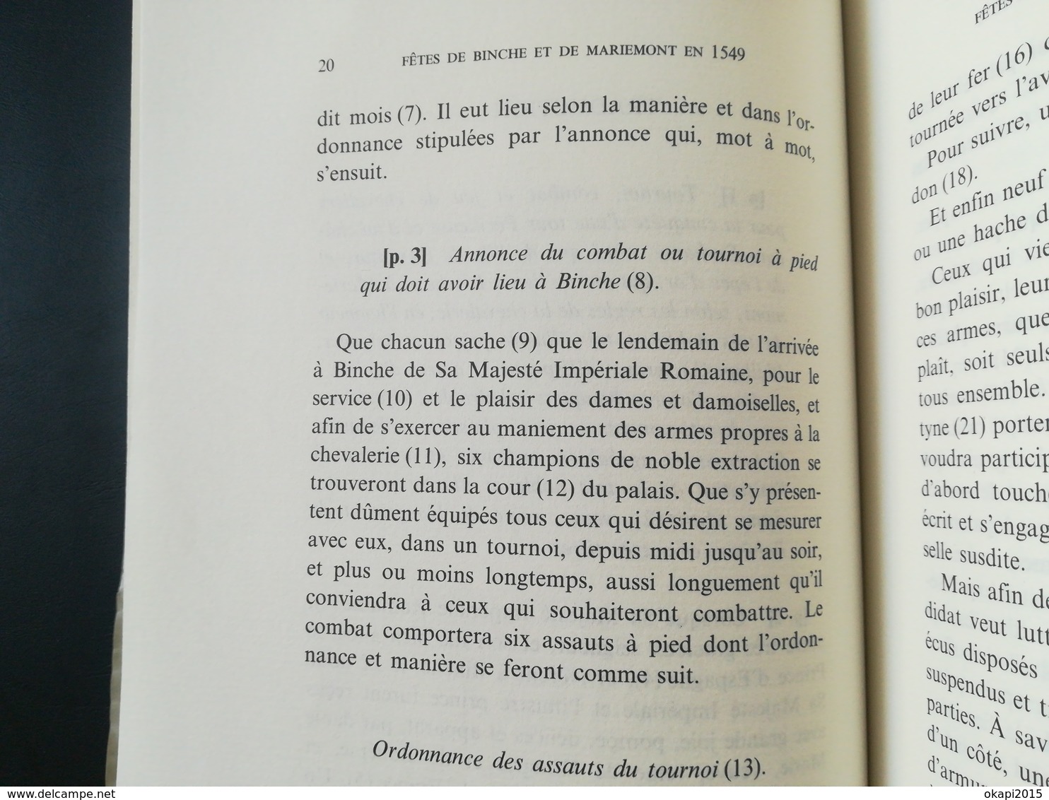 UNE RELATION MÉCONNUE ALLEMANDE  (1550) DES FÊTES DONNÉES PAR MARIE DE HONGRIE À BINCHE ET À MARIEMONT  AOÛT 1549 LIVRE