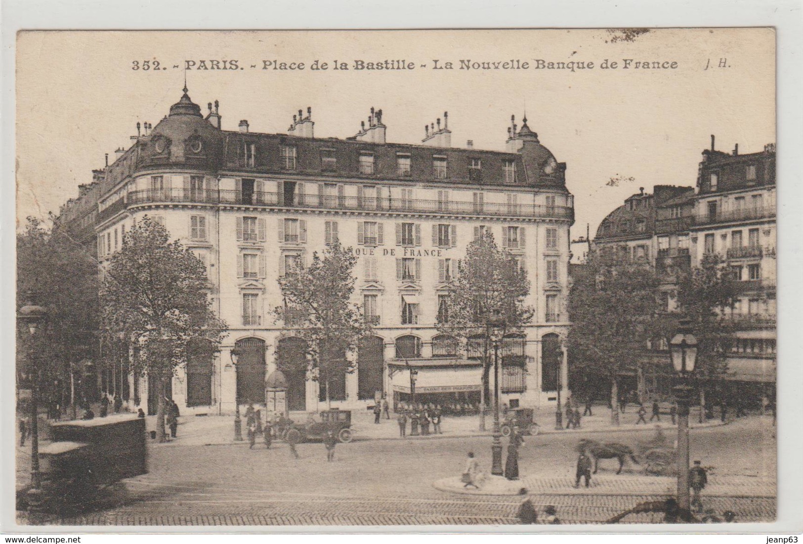 352. - PARIS. - Place De La Bastille - La Nouvelle Banque De France - Arrondissement: 04