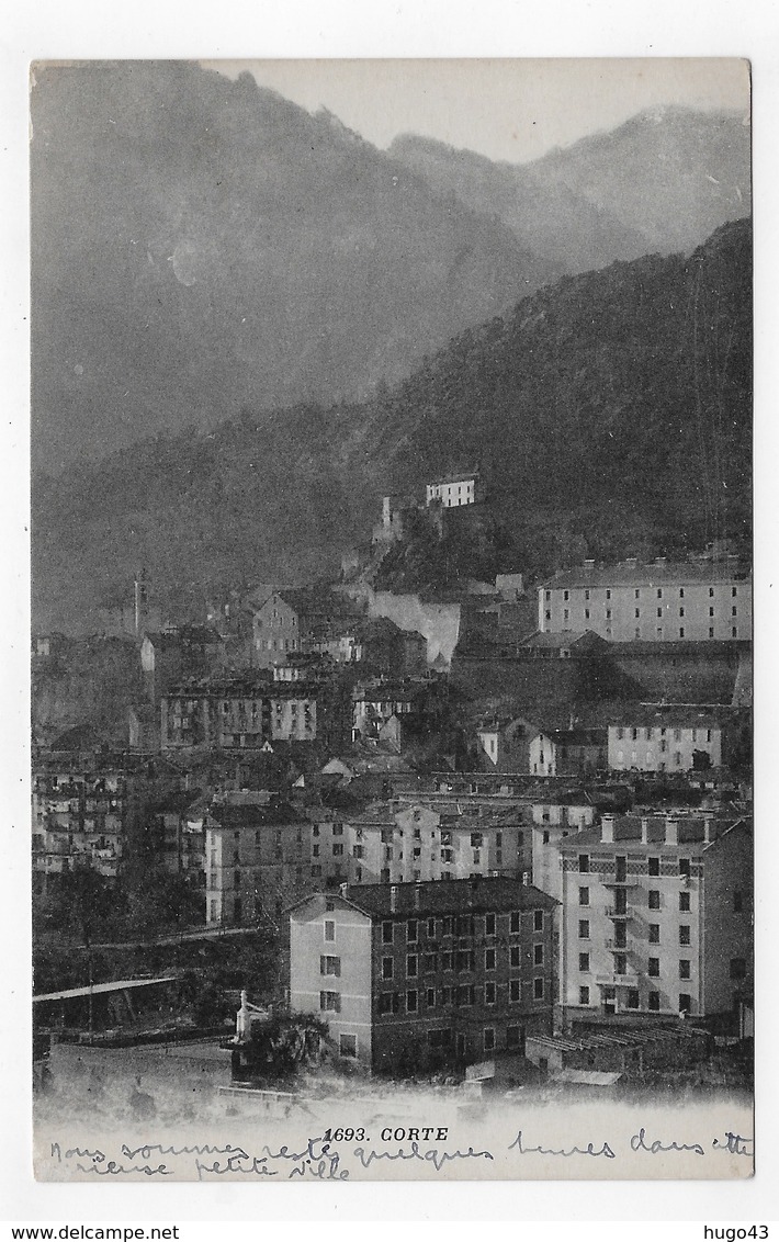 CORTE - N° 1693 - VUE GENERALE - CPA VOYAGEE - Corte