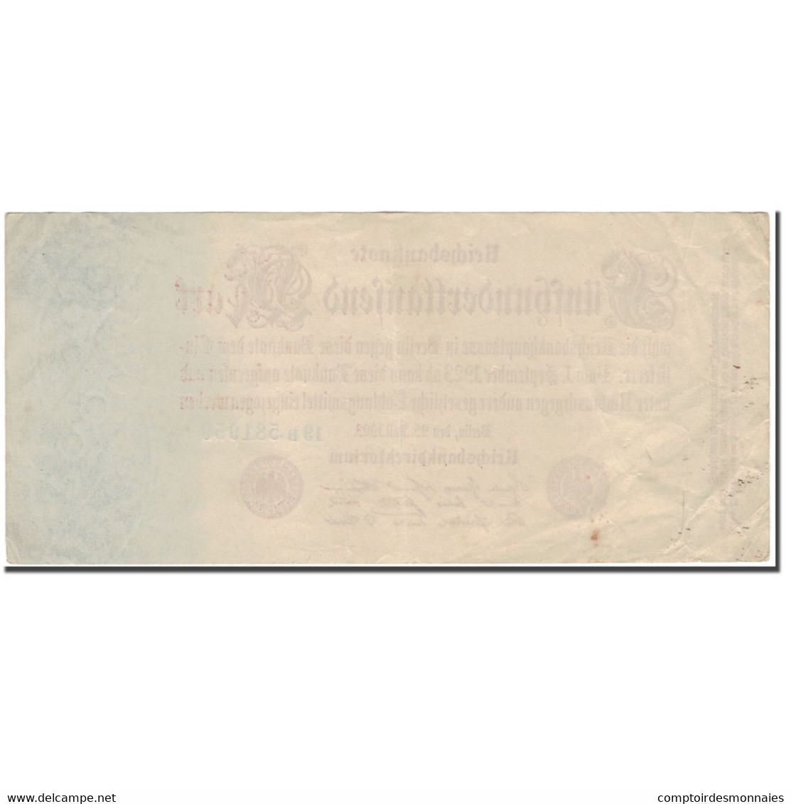 Billet, Allemagne, 500,000 Mark, 1923, KM:92, TTB - 500.000 Mark