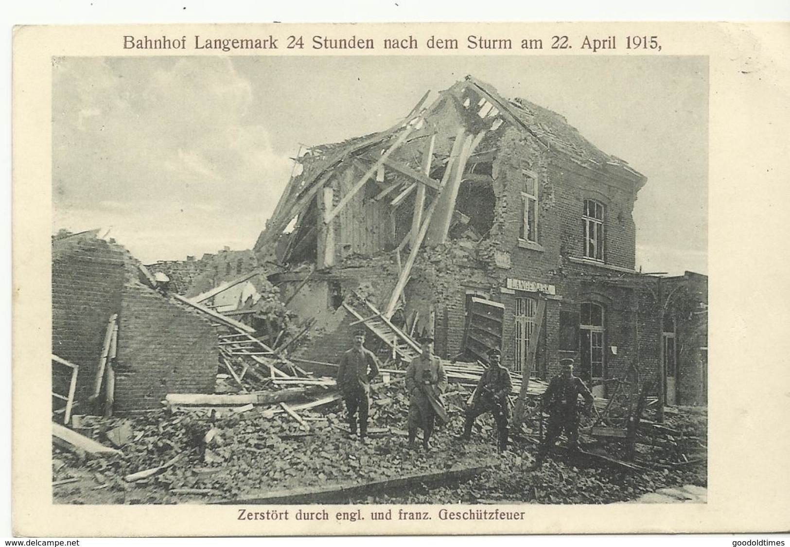 Bahnhof Langemarck 24 Stunden Nach Dem Sturm Am 22 April 1915 (1251) - Langemark-Poelkapelle