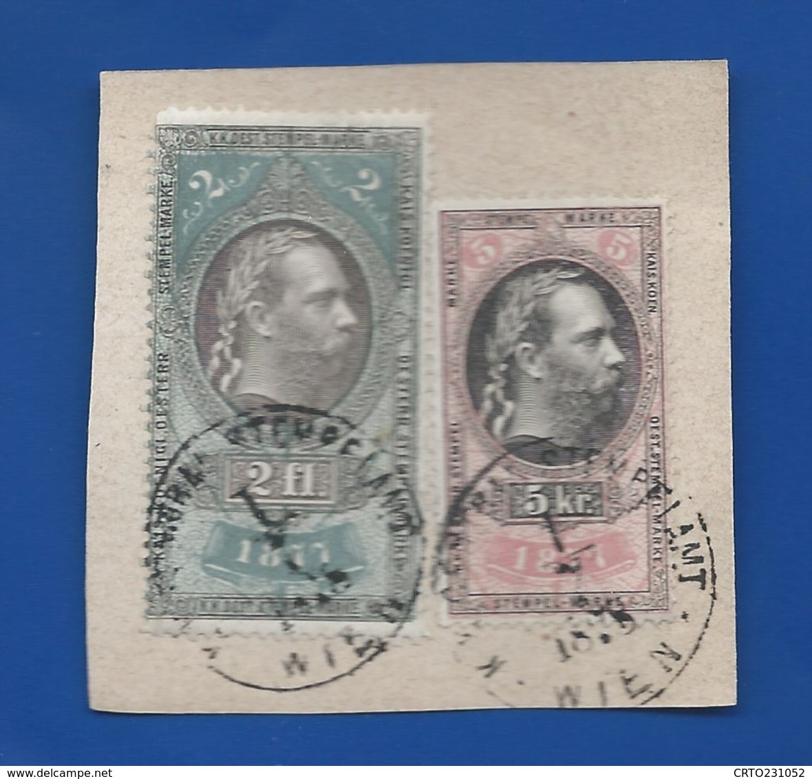 2 Timbres Fiscaux Sur Fragment - Gebraucht