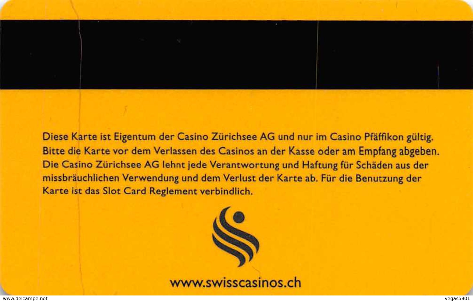 Slotcard / Casinokarte / Playerscard - CASINO PFÄFFIKON - SWITZERLAND - Casinokarten