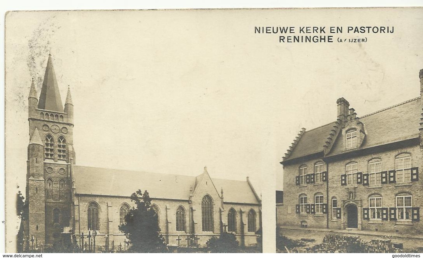 Nieuwe Kerk En  Pastorij Reninghe (a/ijzer)   (1270) - Lo-Reninge