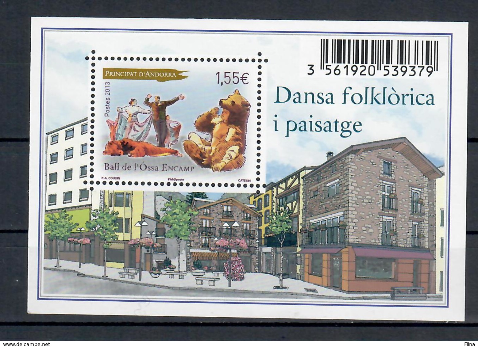 ANDORRA FRANCESE 2013 -  DANZE POPOLARI E PAESAGGI FGL  - MNH ** - Unused Stamps