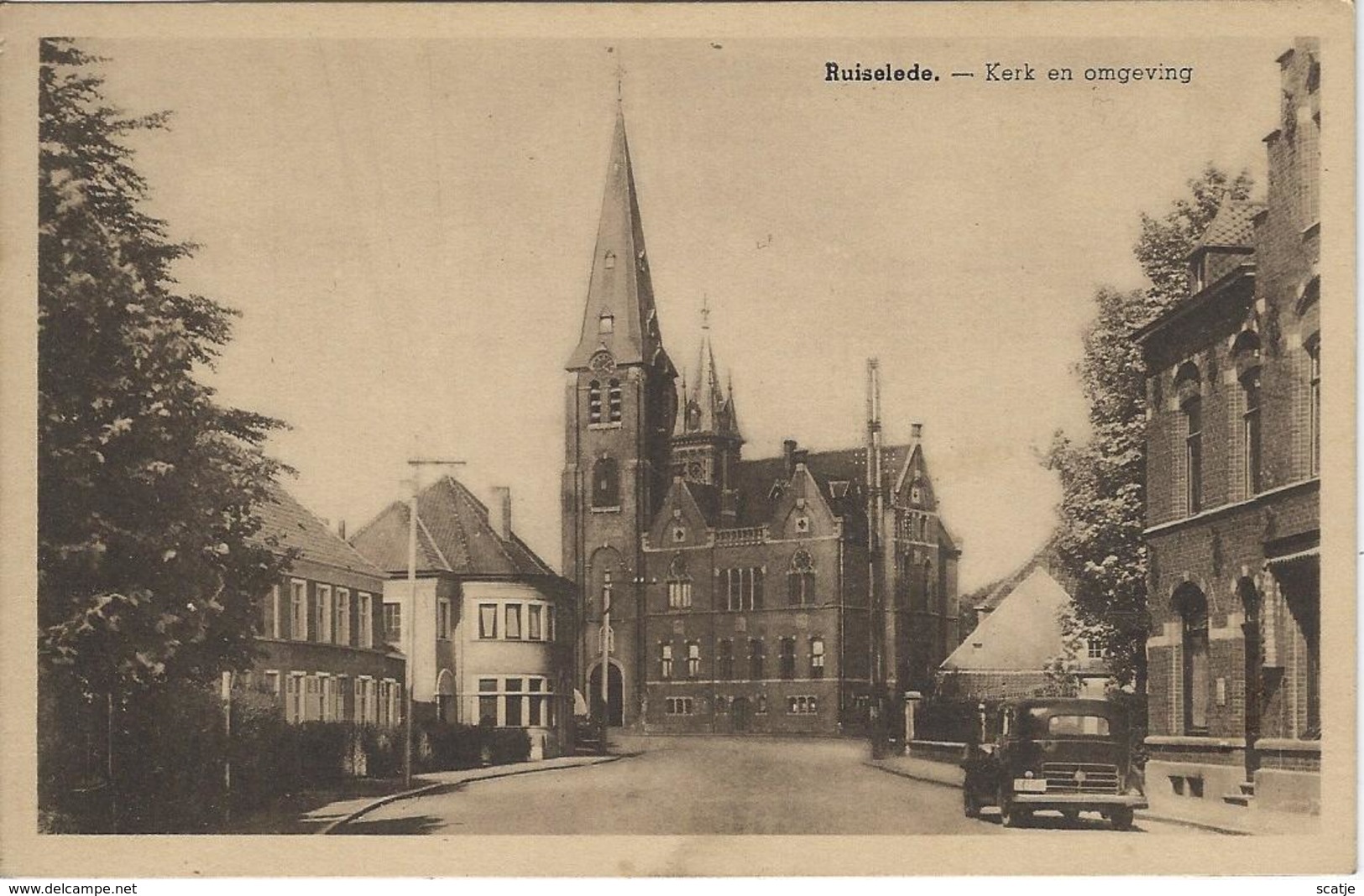 Ruiselede   -     Kerk En Omgeving. - Ruiselede