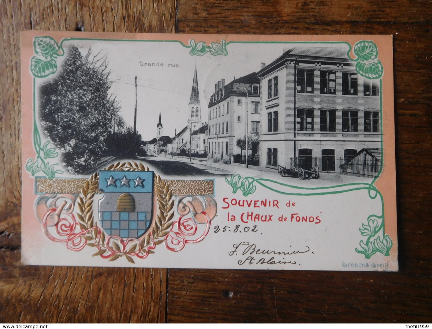 La Chaux De Fonds 1902 Carte Postale "Grande Rue" / Suisse - La Chaux-de-Fonds