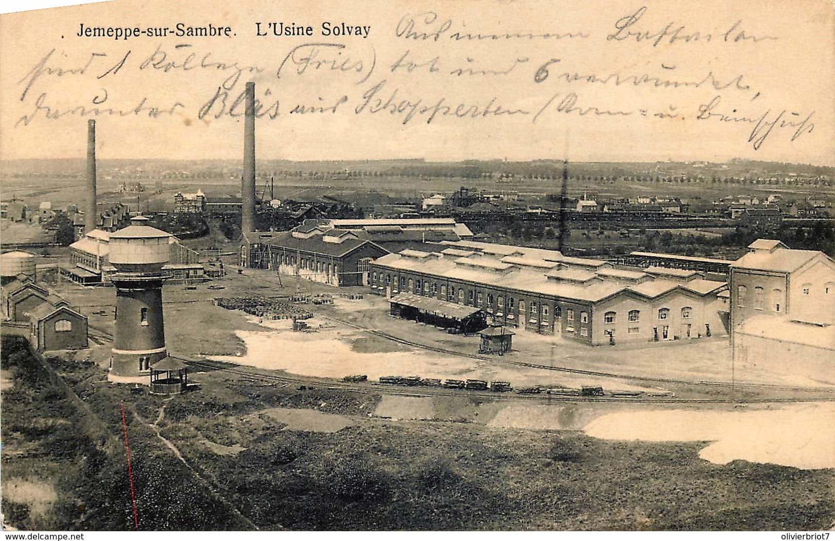 Belgique -  ‎Jemeppe-sur-Sambre -L' Usine Solvay - Jemeppe-sur-Sambre