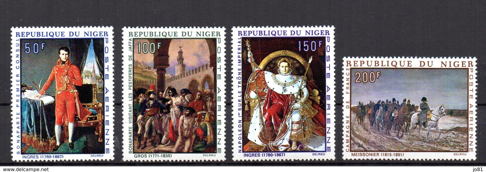 Niger YT PA 100-103 XX / MNH Napoléon Ingres Gros Meissonnier Art Peinture - Niger (1960-...)