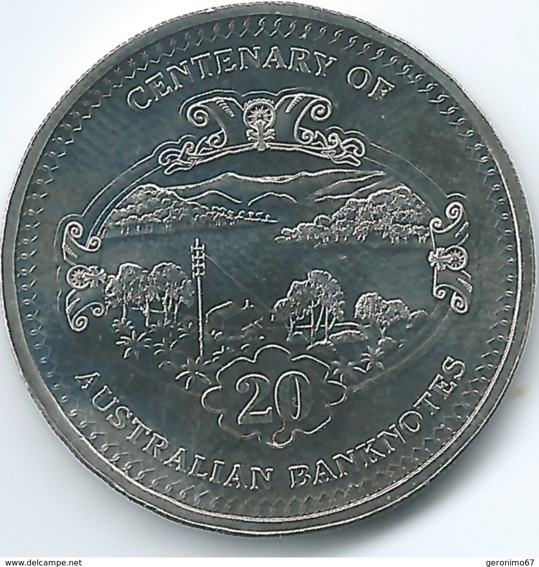 Australia - Elizabeth II - 20 Cents - 2013 - Centenary Of Banknotes - 5 Pounds - KM1962 - 20 Cents