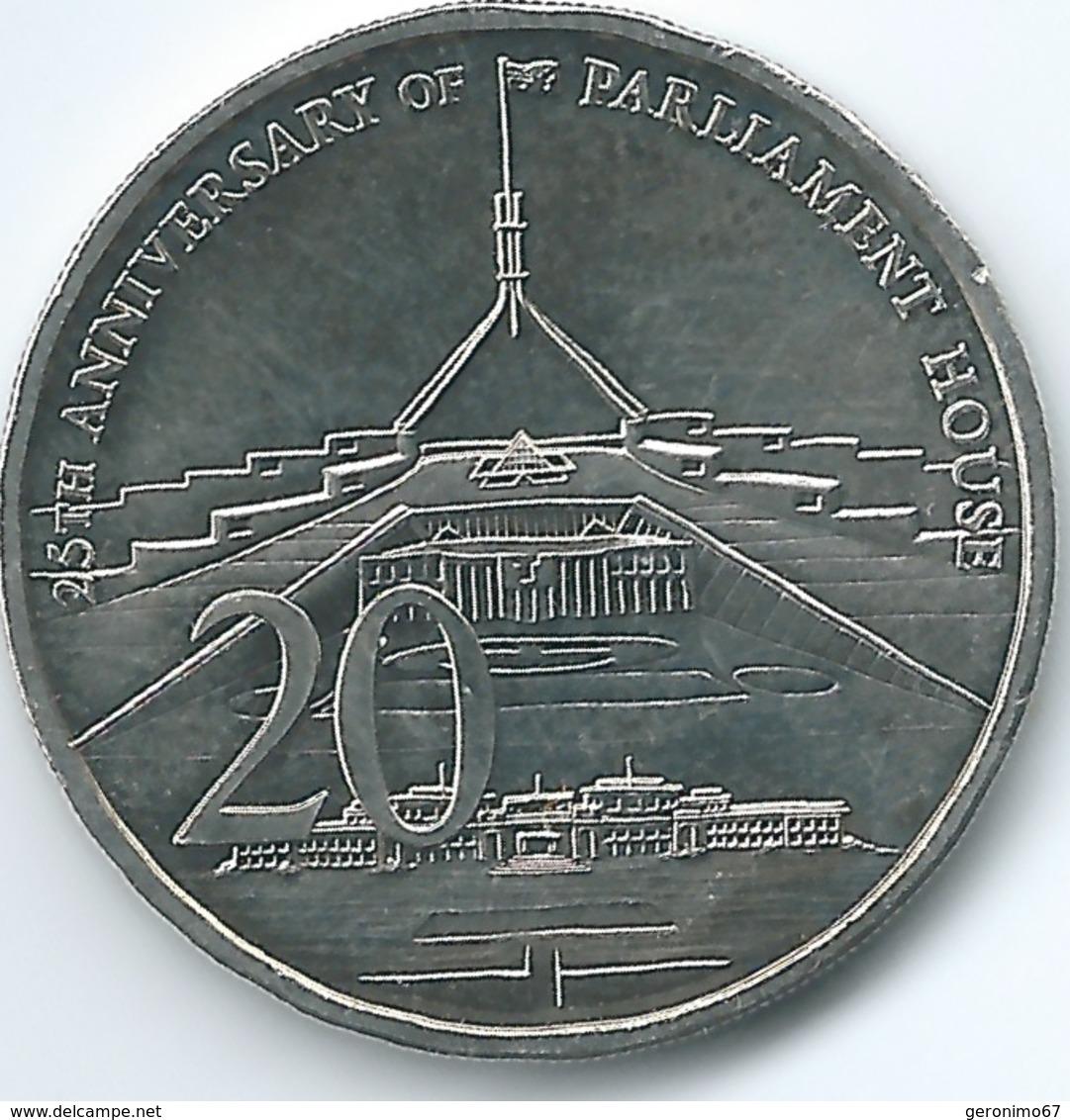 Australia - Elizabeth II - 20 Cents - 2013 - 25th Anniversary Of Parliament House - KM1966 - 20 Cents