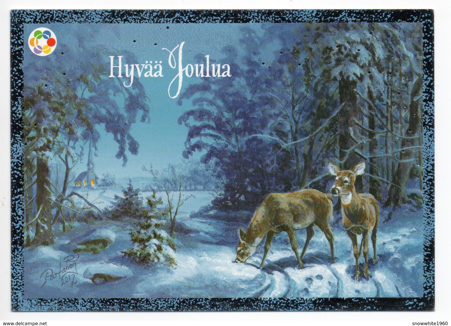 Postal Stationery CANCER FOUNDATION Finland - CHRISTMAS POSTCARD - ANIMALS - DEER - Postage Paid - Postwaardestukken