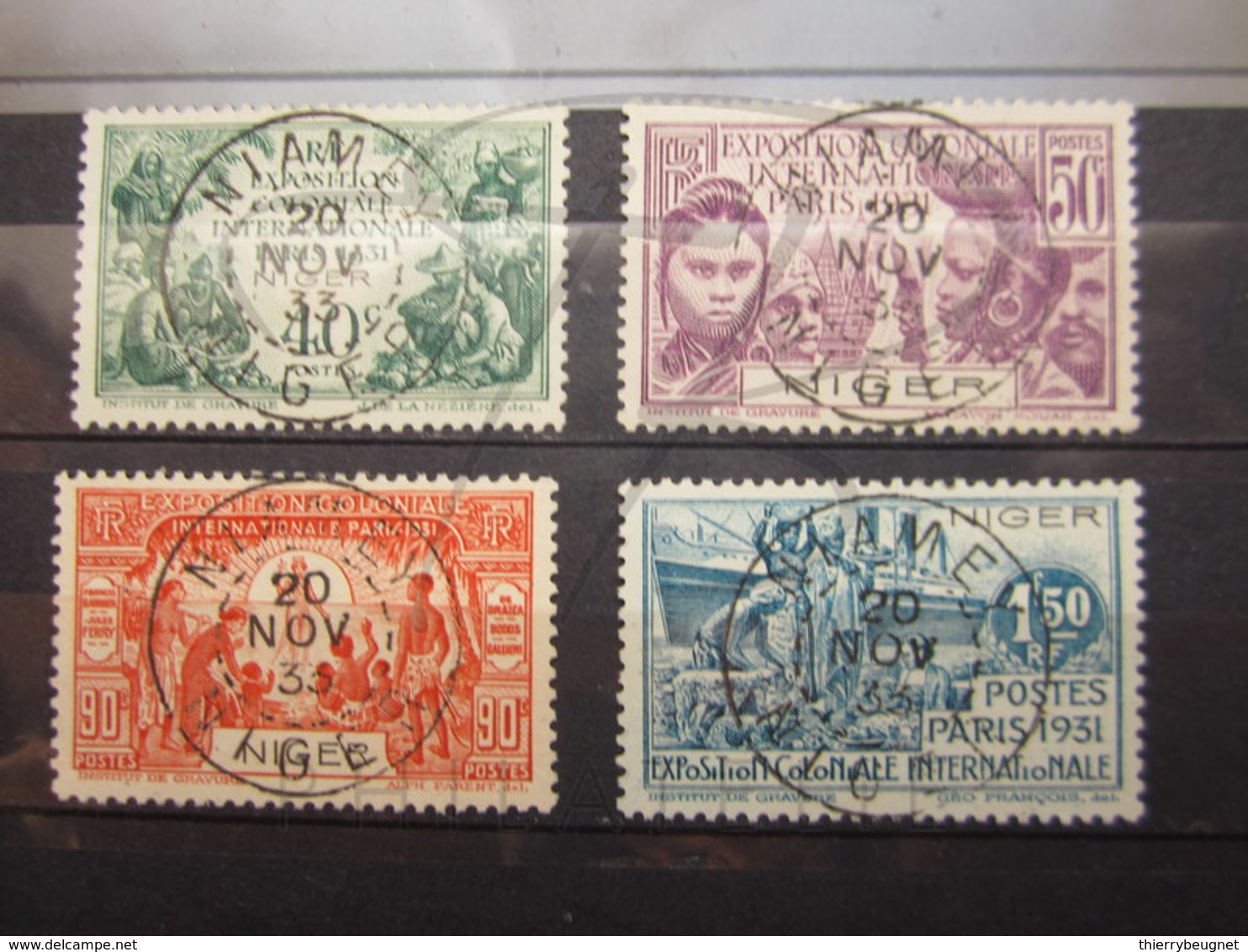 VEND BEAUX TIMBRES DU NIGER N° 53 - 56 , OBLITERATIONS " NIAMEY " !!! - Gebraucht