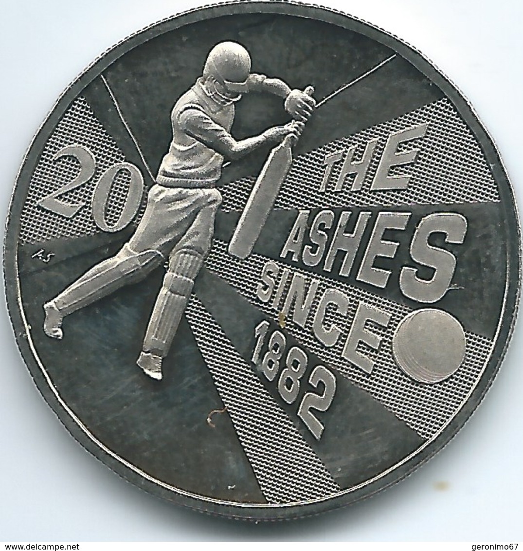 Australia - Elizabeth II - 20 Cents - 2013 - Ashes Cricket - KM2144 - 20 Cents