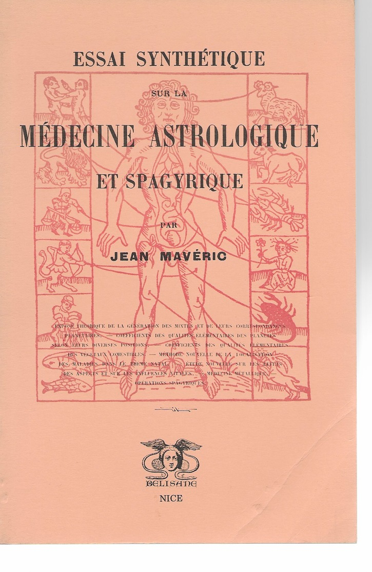 Astrologie -Médecine Astrologique De Jean Maveric  -état Neuf - Autres & Non Classés