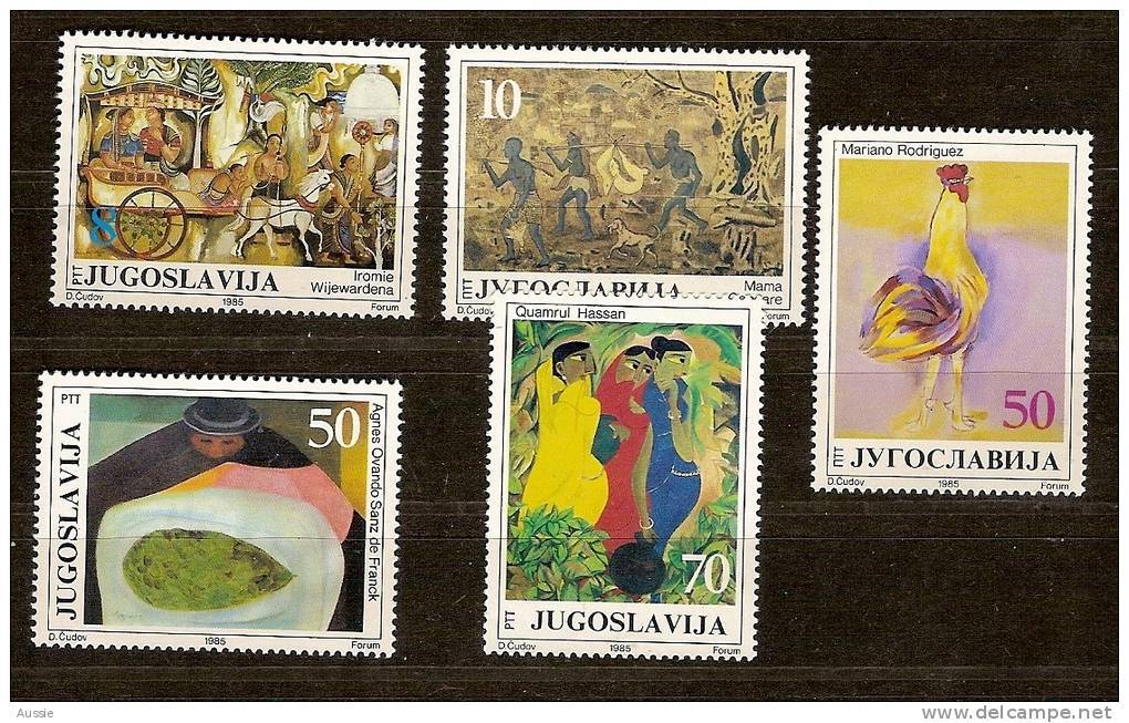 Yougoslavie Joegoslavie 1985 Yvertn° 2010-14 *** MNH Cote 3,50 Euro - Neufs