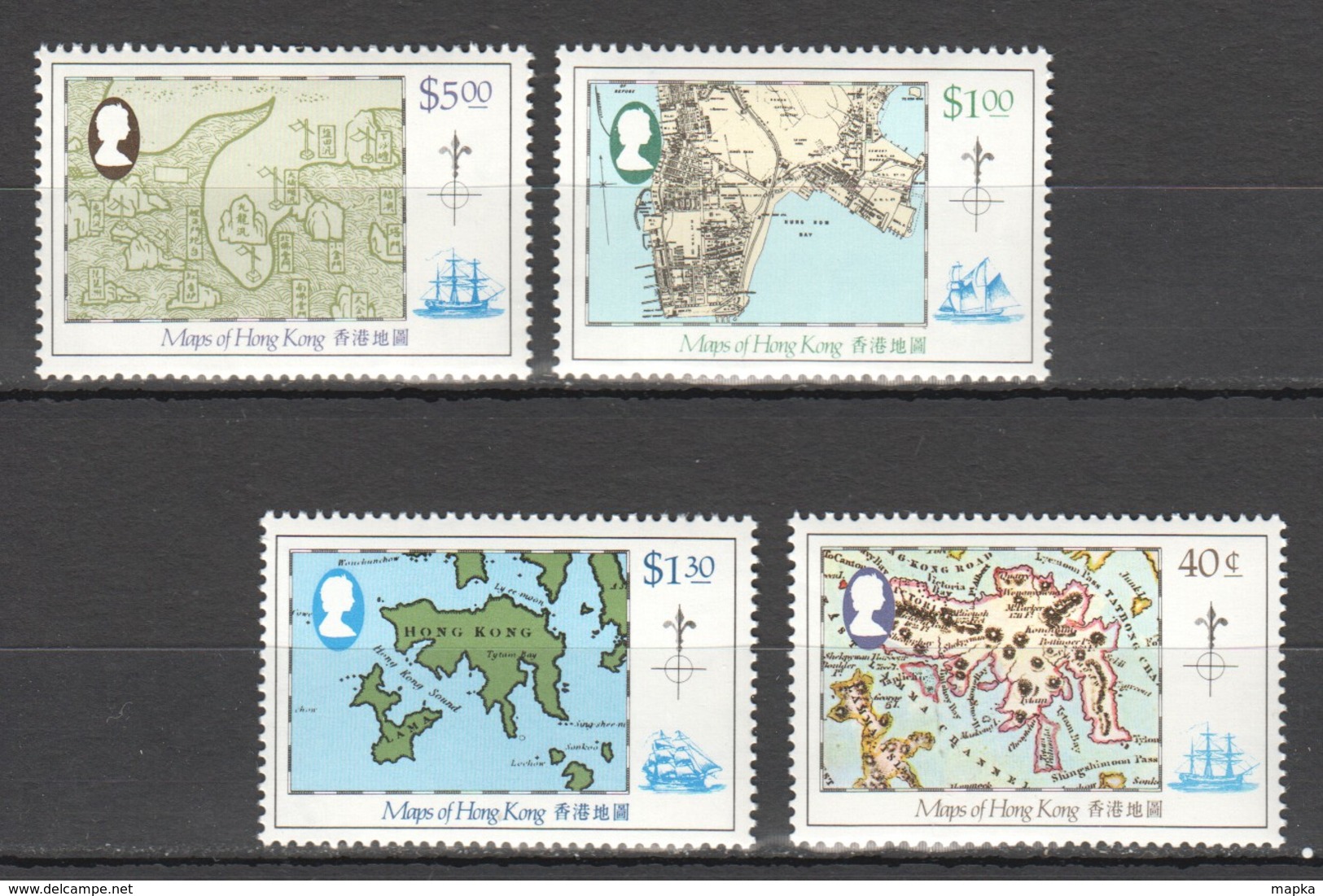 W364 HONG KONG GEOGRAPHY MAPS !!! MICHEL 22 EURO !!! 1SET MNH - Géographie