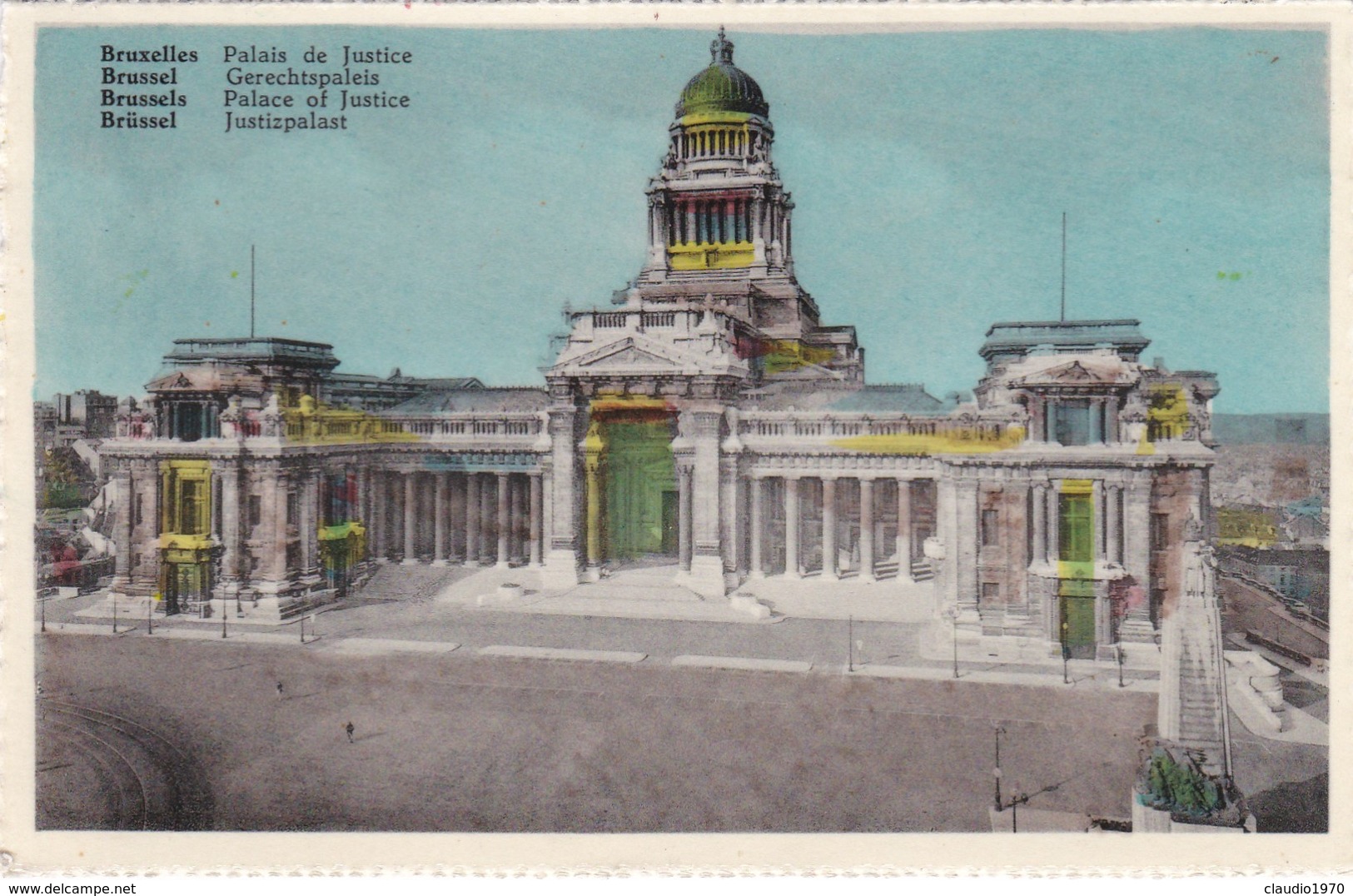 CARTOLINA - POSTCARD - BELGIO -  BRUXELLES - PLACE DE JUSTICE - Monuments