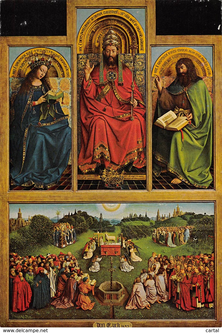 CPM - GENT - Sint-Baafskathedraal - Van Eyck - Het Lam Gods - Hoofdpanelen Van De Retabel - Gent