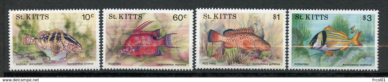 Saint-Christophe, Yvert 739/742, Scott 320/323, MNH - St.Kitts And Nevis ( 1983-...)