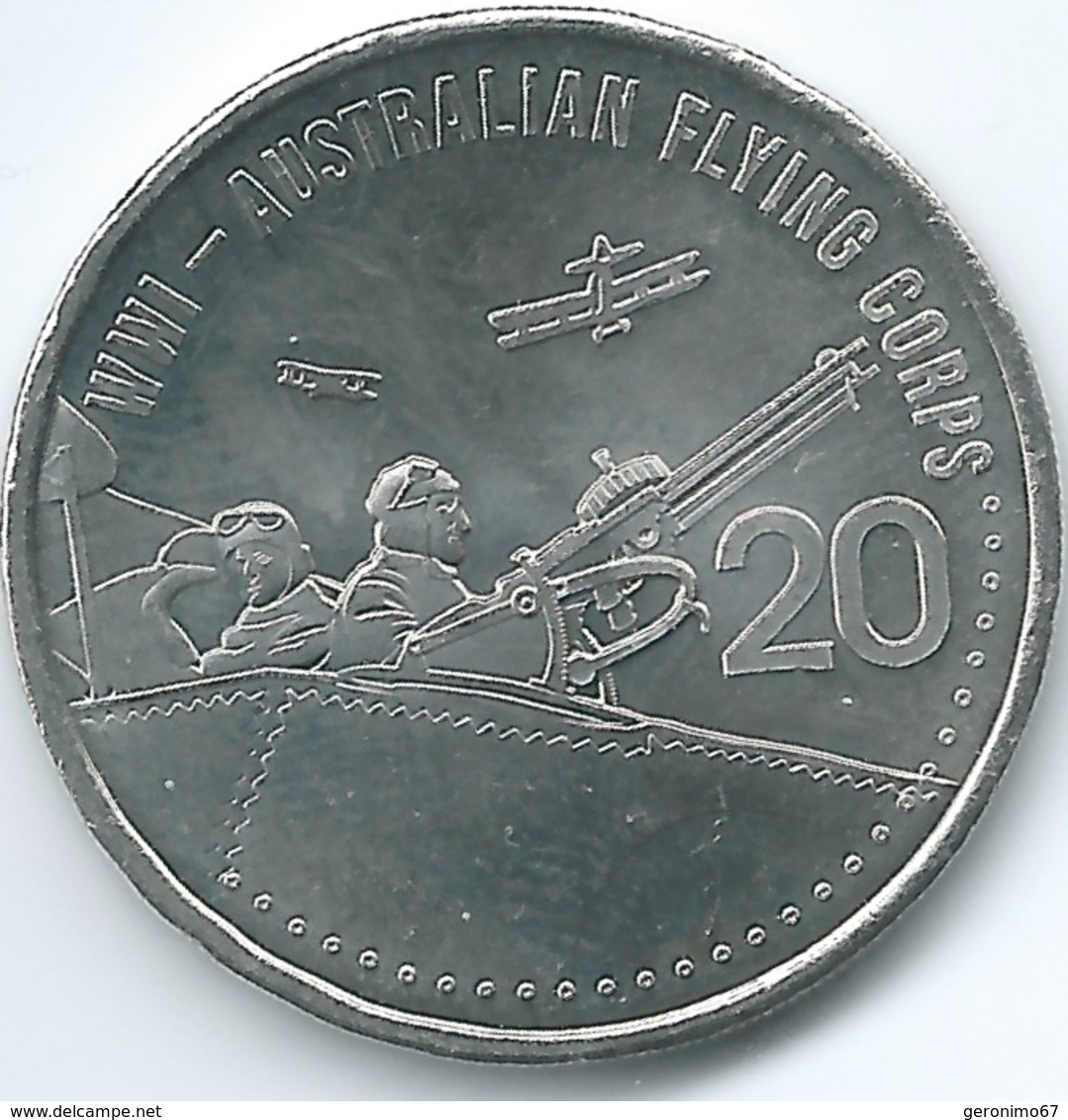 Australia - Elizabeth II - 20 Cents - 2015 - Australian Flying Corps - 20 Cents
