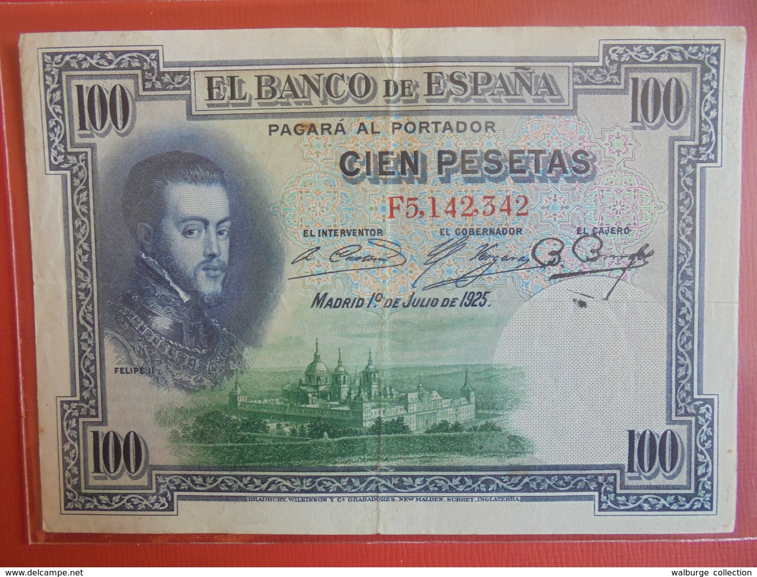 ESPAGNE 100 PESETAS 1925 CIRCULER - 100 Pesetas