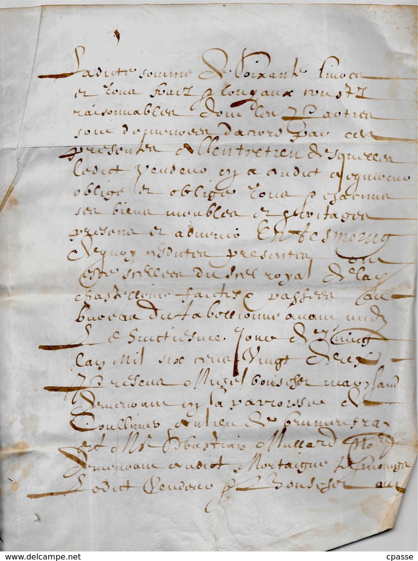 En L'état MANUSCRIT De 1622 à Décrypter - Manuscrits