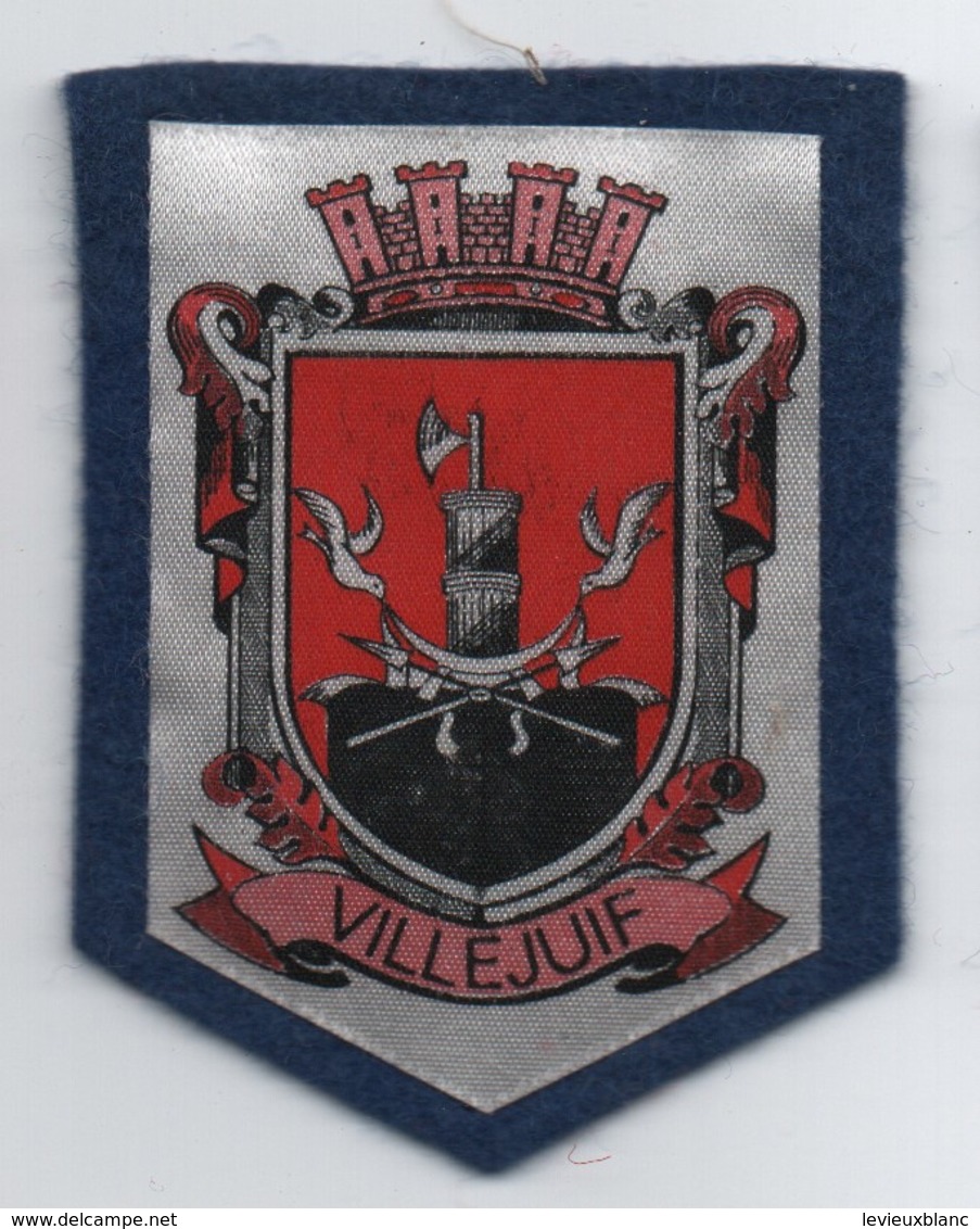 Ecusson Tissu Ancien/ Imprimé/VILLEJUIF/Val De Marne  /Vers 1960-1980    ET246 - Escudos En Tela