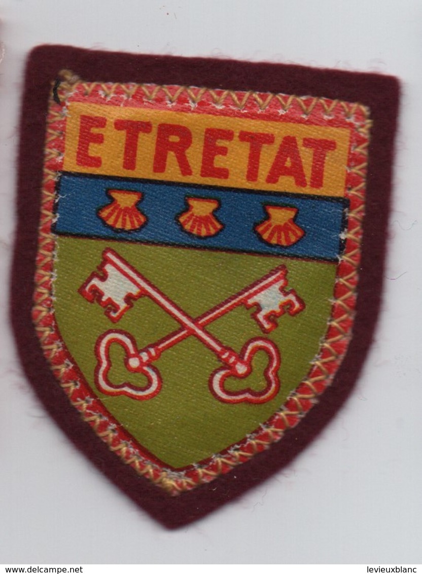 Ecusson Tissu Ancien/ Imprimé/ETRETAT/Seine Maritime  /Vers 1960-1980    ET247 - Patches