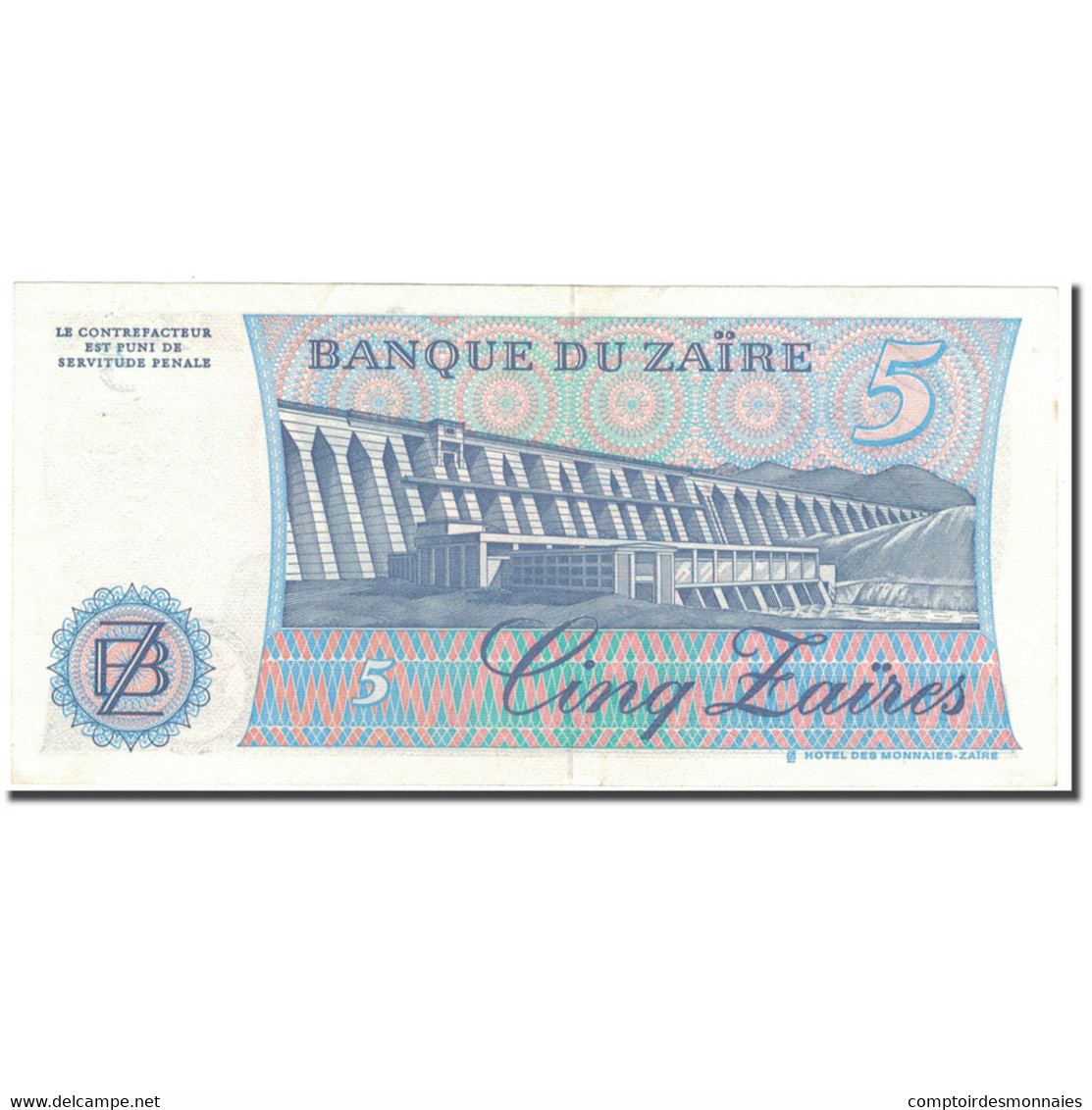 Billet, Zaïre, 5 Zaïres, 1985-11-24, KM:26a, SUP+ - Zaïre