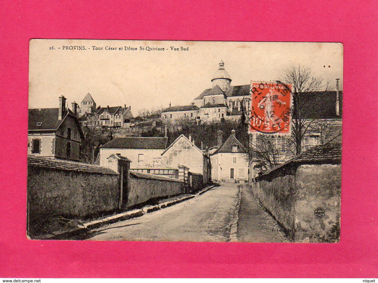 77 Seine Et Marne, PROVINS,TOUR CéSAR ET DÔME ST-QUIRIACE, 1912, (J. Lefebvre) - Provins