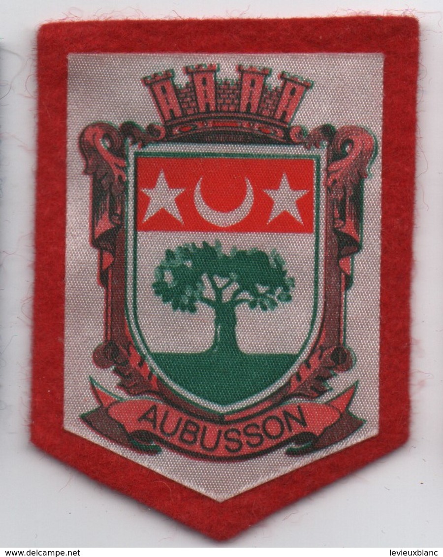 Ecusson Tissu Ancien/Imprimé/AUBUSSON / Creuse  /Vers 1960-1980    ET258 - Ecussons Tissu