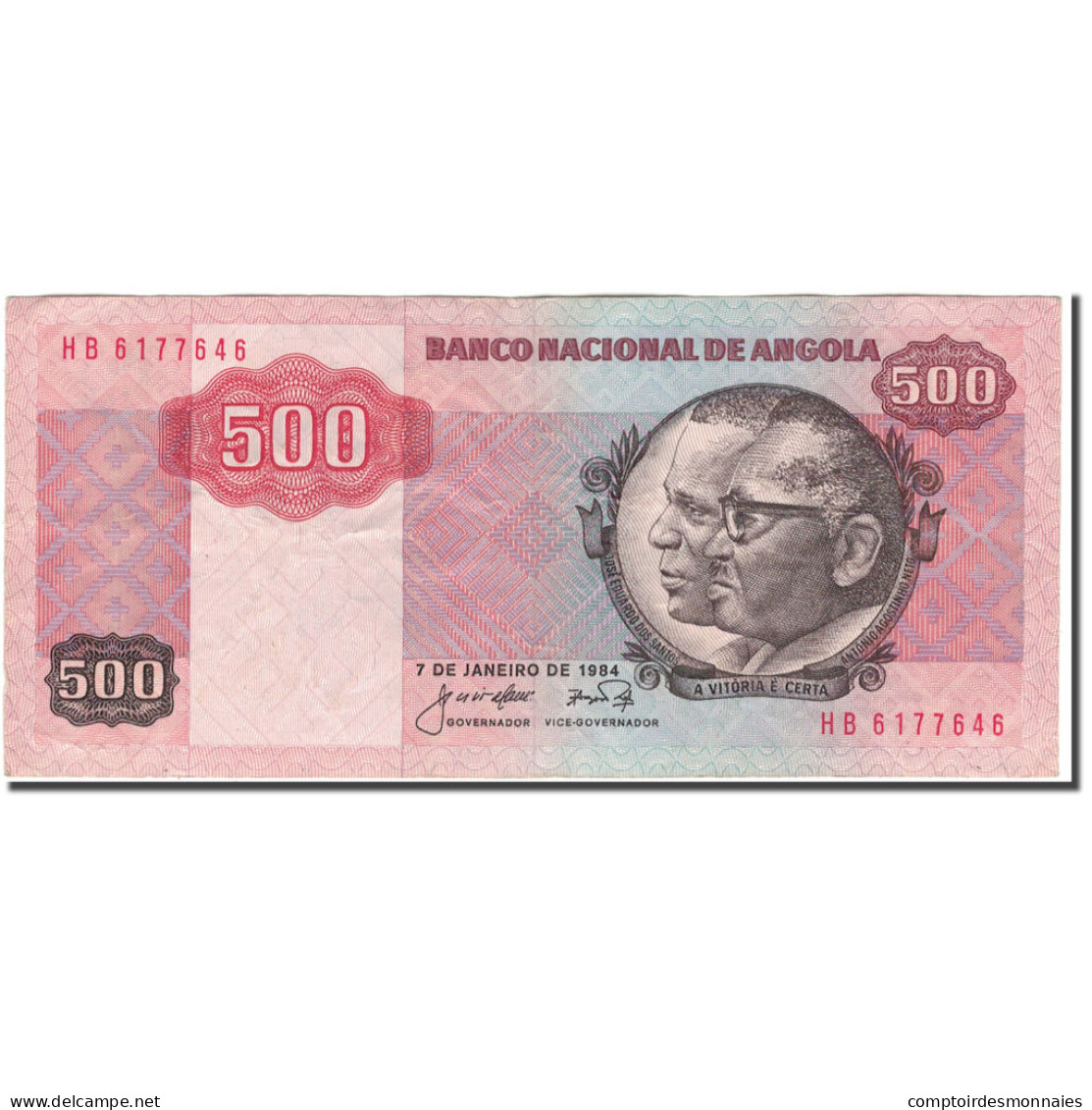 Billet, Angola, 500 Kwanzas, 1984-01-07, KM:120A, SUP - Angola