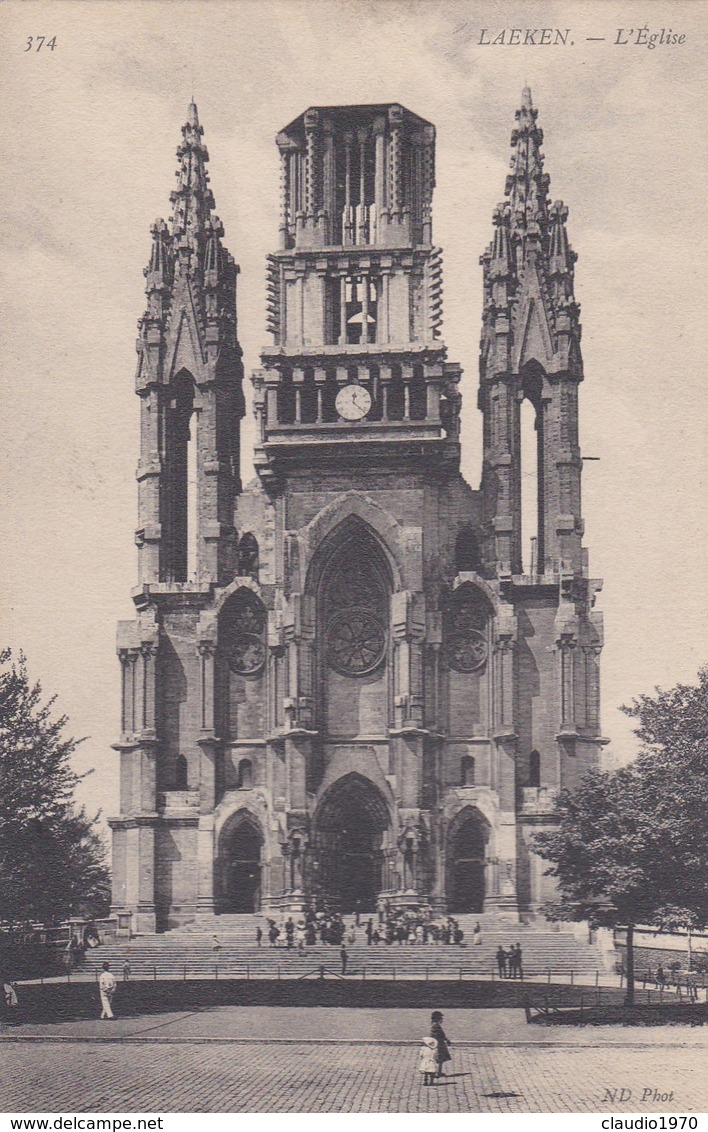 CARTOLINA - POSTCARD - BELGIO -  BRUXELLES - LAEKEN - L'EGLISE - Altri & Non Classificati