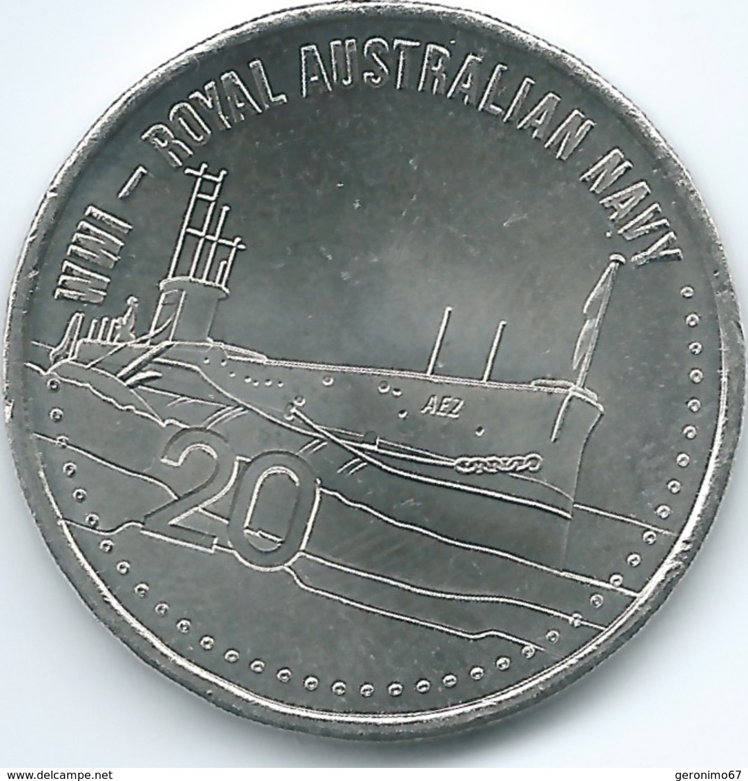 Australia - Elizabeth II - 20 Cents - 2015 - Royal Australian Navy - 20 Cents