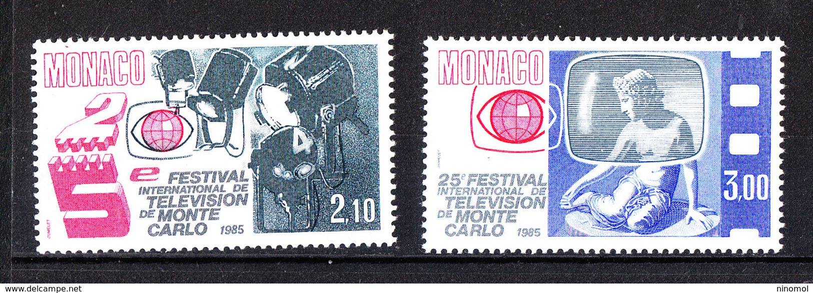 Monaco  - 1984. Festival Della  TV Montecarlo . Complete MNH Fresh Series - Telecom