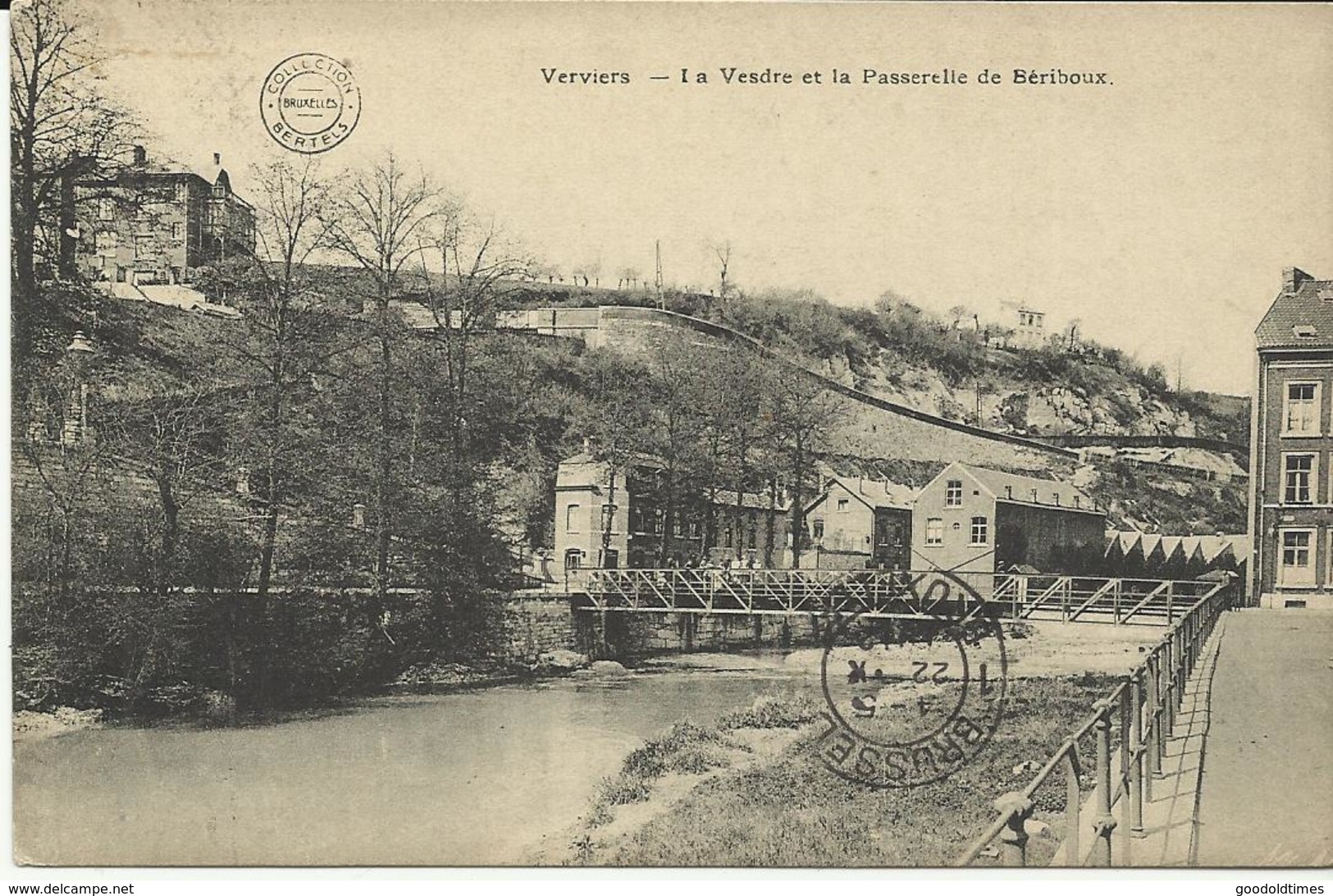 Verviers La Vesdre Et La Passerelle De Bériboux  (1382) - Verviers