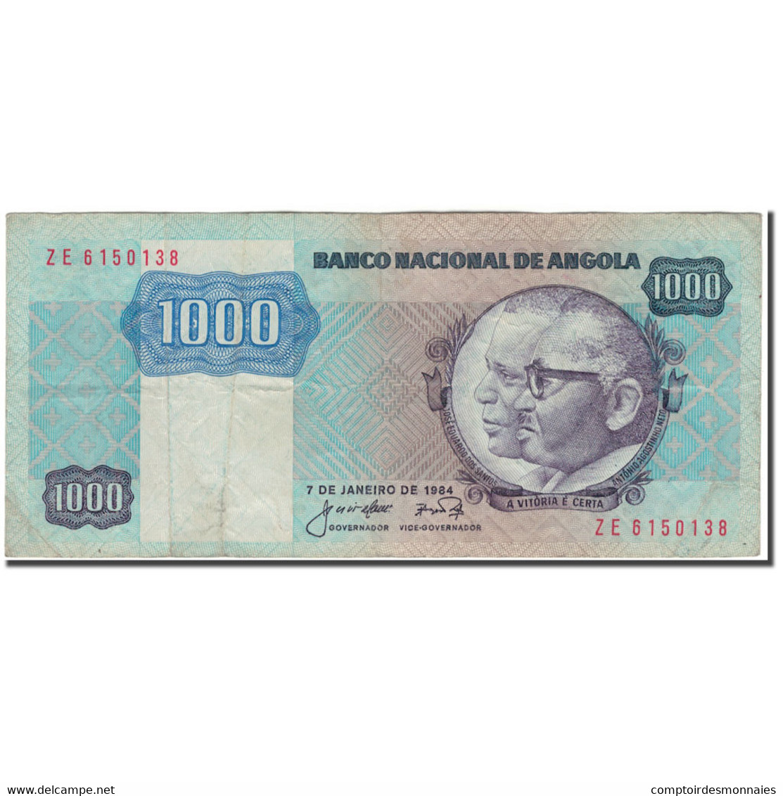 Billet, Angola, 1000 Kwanzas, 1984-01-07, KM:121a, TB - Angola