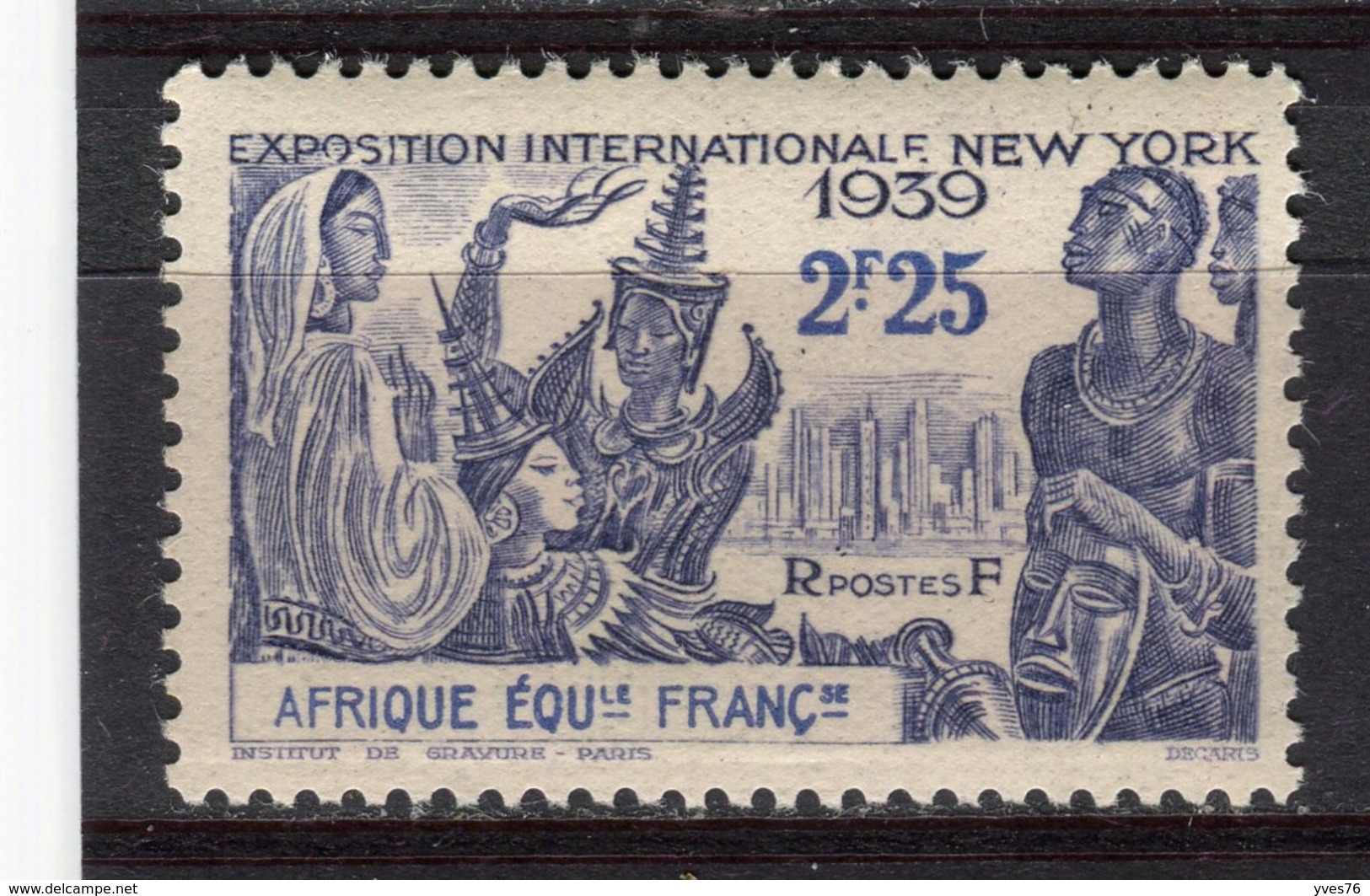 AFRIQUE EQUATORIALE FRANCAISE - Y&T N° 71* - Exposition Internationale De New York - Neufs