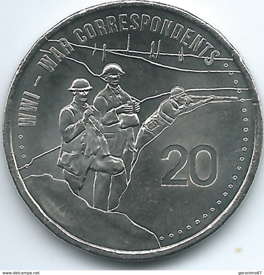 Australia - Elizabeth II - 20 Cents - 2015 - War Correspondents - 20 Cents