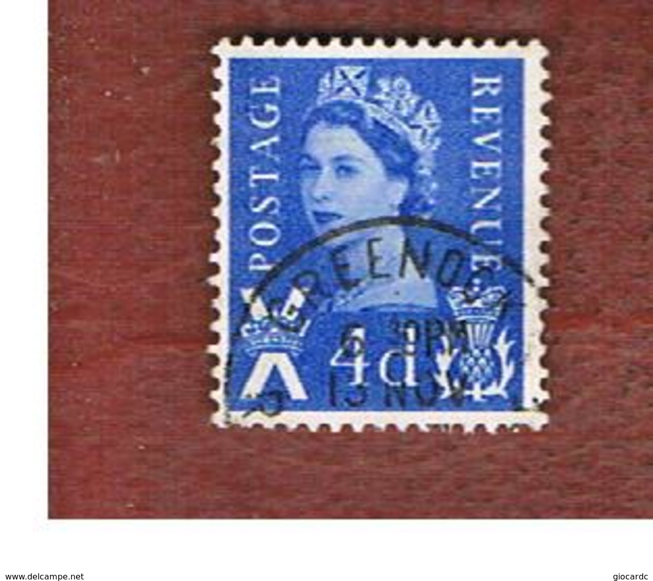 GRAN BRETAGNA (UNITED KINGDOM) - SG S8 REGIONAL ISSUES - 1966 SCOTLAND: QUEEN ELIZABETH 4 BLUE  - USED° - Ecosse