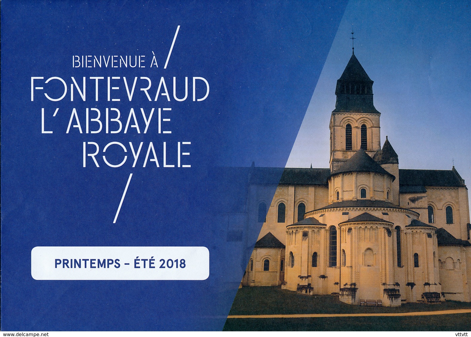 Dépliant Touristique : Abbaye Royale De Fontevraud (49, Maine-et-Loire) 4 Volets, Recto-Verso (15 Cm Sur 21 Cm) - Dépliants Touristiques