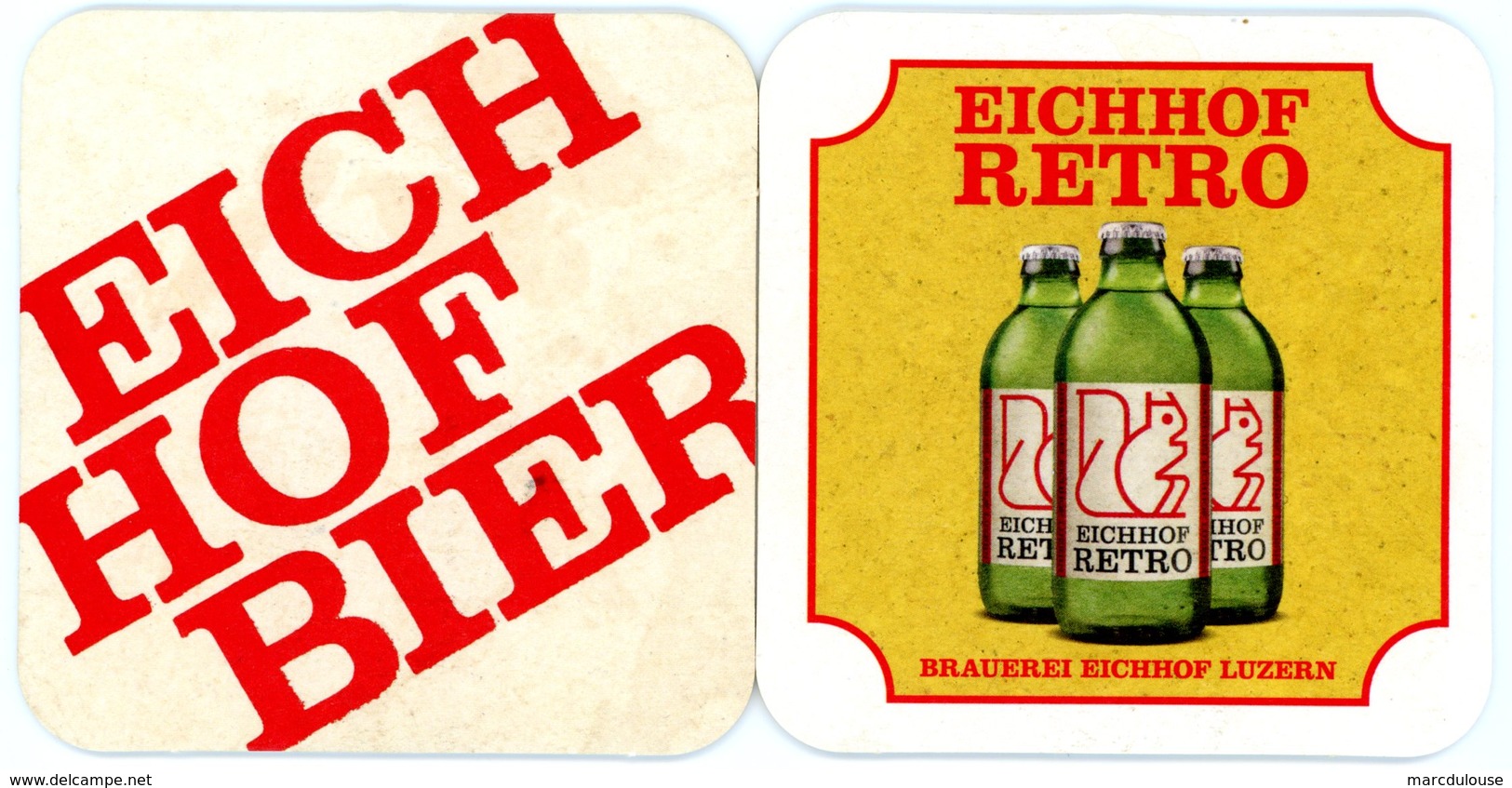 Schweiz. Eichhof Bier. Eichhof Retro. Brauerei Eichhof Luzern. Switserland. Suisse. - Portavasos