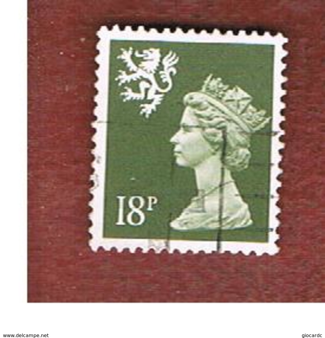 GRAN BRETAGNA (UNITED KINGDOM) - SG S59 REGIONAL ISSUES - 1987 SCOTLAND: QUEEN ELIZABETH 18 GREY - USED° - Scozia